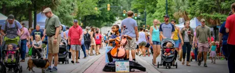 Busker at Soda City