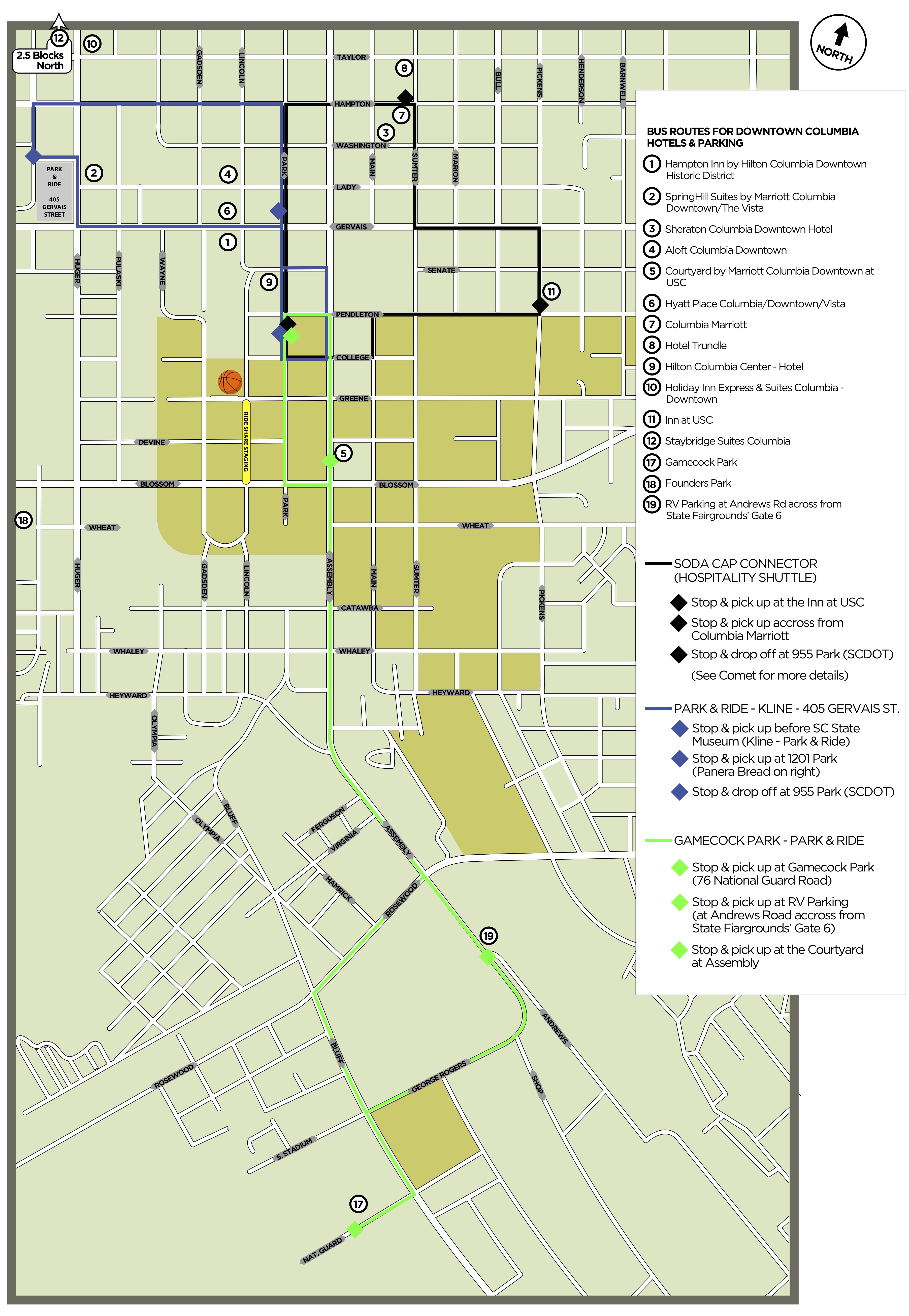 Shuttle Bus Map