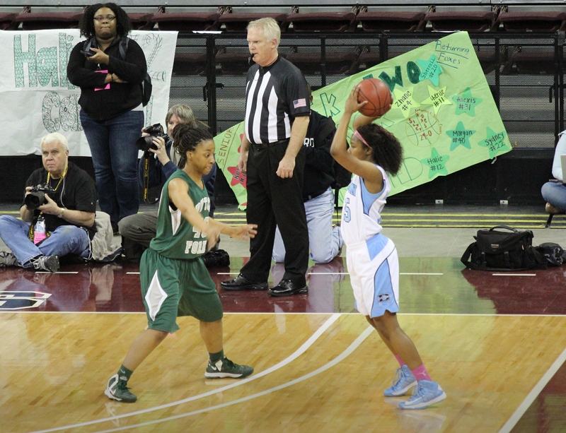 Women's basketball game.